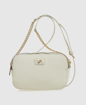 Verde Γυναικεία Τσάντα Χιαστί 16-0008420 Εκρού Γυναικείες τσάντες