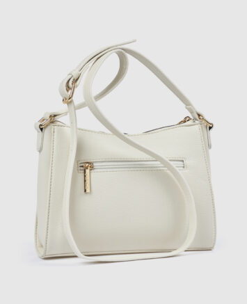 Verde Γυναικεία Τσάντα Χιαστί 16-0008455 Εκρού