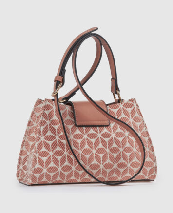 Verde Γυναικεία Τσάντα Χιαστί 16-0008460 Ροδακινι