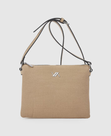 Verde Γυναικεία Τσάντα Χιαστί 16-0008498 Μπεζ Γυναικείες τσάντες