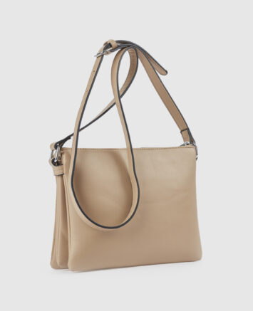 Verde Γυναικεία Τσάντα Χιαστί 16-0008498 Μπεζ