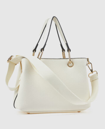 Verde Γυναικεία Τσάντα Χειρός 16-0008428 Ασπρο