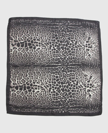 Verde Γυναικεία Εσάρπα 03-0002562  ANIMAL PRINT ΜΑΥΡΟ