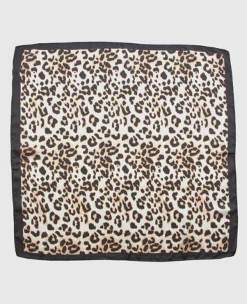 Verde Γυναικεία Εσάρπα 03-0002562  ANIMAL PRINT ΑΣΠΡΟ