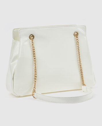 Verde Γυναικεία Τσάντα Ώμου 16-0008569 Άσπρο