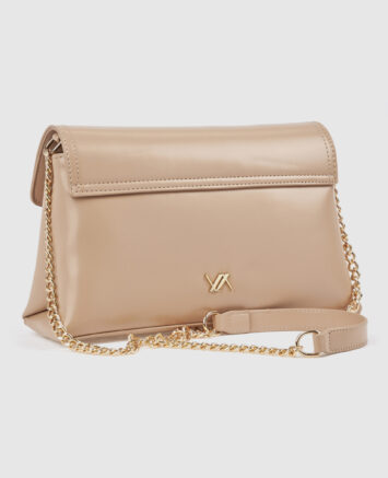 Verde Γυναικεία Τσάντα Χιαστί 16-0008574 Μπεζ