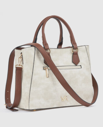 Verde Γυναικεία Τσάντα Χειρός 16-0008608 Εκρού