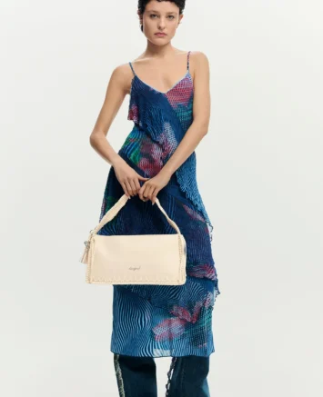 DESIGUAL ΤΣΑΝΤΑ ΩΜΟΥ SAXP49/1008 ΕΚΡΟΥ